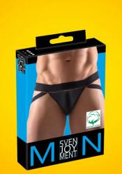 Svenjoyment Vincent - Hátul nyitott pántos férfi alsó (fekete) M