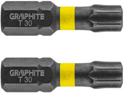 GRAPHITE Torziós ütvecsavarozó bit TX30x25mm, 2db (56H516) - szerszamhaz