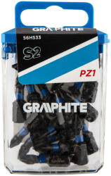 GRAPHITE Torziós ütvecsavarozó bit PZ1x25mm, 20db (56H533) - szerszamhaz