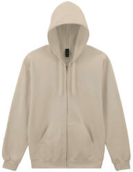 Gildan Softstlye Midweight cipzáros - kapucnis pulóver GISF600, Sand-4XL (gisf600sa-4xl)