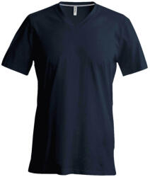 Kariban Férfi oldalvarrott V-nyakú rövid ujjó póló, Kariban KA357, Dark Grey-3XL (ka357dg-3xl)