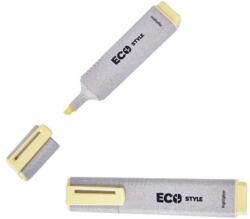 FlexOffice Szövegkiemelő, 1-4 mm, FLEXOFFICE "HL05 Eco Style", sárga (FOHL05ES) - kecskemetirodaszer