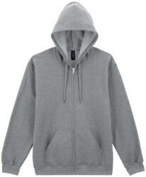 Gildan Softstlye Midweight cipzáros - kapucnis pulóver GISF600, RS Sport Grey-L (gisf600sp-l)