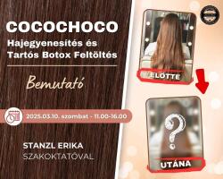 Március 10 Hétfő - COCOCHOCO Hajegyenesítés, és Tartós Botox Feltöltés Stanzl Erikával Teljes ár