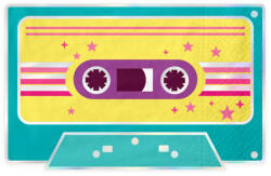 PartyPal Szalvéta 33x33cm 10db Disco Retro (LUFI926840)