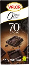 Valor Cukormentes, gluténmentes étcsokoládé 70% 100 g (GV70č100)