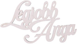 Valex Decor 3db. "Legjobb Anya" fa felirat 10 x 6cm - Fehér (MT8-212)