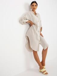  Rochie tip camasa bej