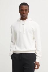 HUGO BOSS pamut melegítőfelső bézs, férfi, sima, kapucnis, 50486478 - bézs L - answear - 24 990 Ft
