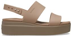 Crocs Sandale Crocs Brooklyn Low Wedge Maro - Latte/Mushroom 38-39 EU - W8 US