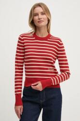 Tommy Hilfiger pamut pulóver könnyű, piros, WW0WW43506 - piros L