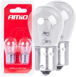 AMiO Set 2 becuri cu halogen, soclu P21W, BA15s, alimentare 12V (AVX-AM03351) - mobiplaza