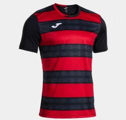 Joma EUROPA VI SHORT SLEEVE T-SHIRT dressz / póló fekete piros 3XS