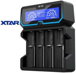 XTAR Intelligens univerzális gyorstöltő Micro USB/230V bemenet, tartalék forrás 4 x Li-ion LCD XTAR X4