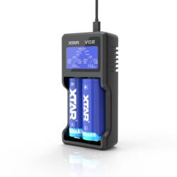XTAR Akkumulátortöltő 2 x Li-ion LCD XTAR VC2