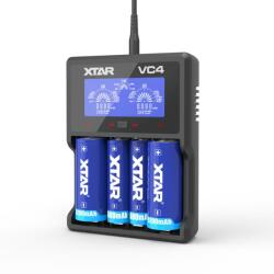 XTAR Akkumulátortöltő 4 x Li-ion/Ni-MH LCD XTAR VC4