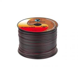Cabletech Hangszórókábel 2 x 0, 75 mm fekete CU (100 m)