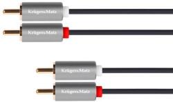 Krüger&Matz Kábel RCA 2x - RCA 2x, 1, 8 m Kruger&Matz Basic