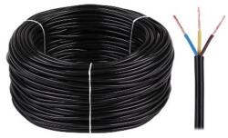 Elektrokabel Elektromos kábel (H 05 VV-F) 3x1 300/300V fekete-100m