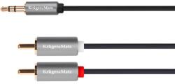 Krüger&Matz Kábelcsatlakozó 3, 5 mm - RCA 2x, 1 m Kruger&Matz Basic