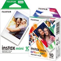 Fujifilm Set Film mini Fujifilm Instax alb 1x10 cu film mini Spray Art 1x10 (0655383076687)