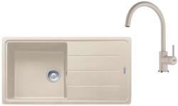 Franke - Set de bucătărie G280SA, chiuvetă fragranit BFG 611 și baterie FC 6018.082, sahara 114.0700. 813 (114.0700.813)