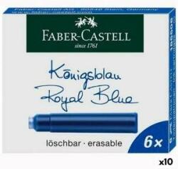 Faber-Castell Cerneală de reumplere Faber-Castell 185506 Albastru închis Cartuș Stilou Stilou de caligrafie (10 Unități)