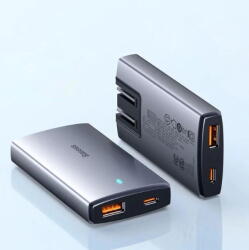 Baseus Incarcator Retea, Baseus GaN5 Pro Ultra Slim, 65W USB-C, gri (CCGP150113)