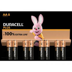 Duracell (Plus-AA K8) Ceruzaelem Alkáli mangán 1.5 V 8 db