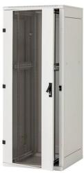 KELine Rack Szekrény 27U 600x1000mm álló, Biztonsági üvegajtóval, Levehető oldal/hátfal Max. teherbírás: 800kg