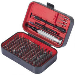 TOOLCRAFT (TO-9407052) Bit készlet 150 részes Kereszthornyú Phillips, Kereszthornyú Pozidriv, Külső hatlap, Hatlap, Tri-Wing, T profil,