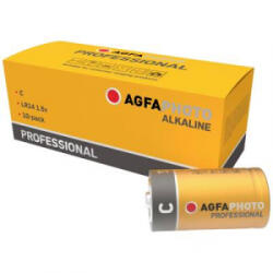 AgfaPhoto Babyelem Professional LR14 Alkáli mangán 1.5 V 10 db (110-858487) (110-858487)