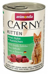 Animonda Carny Kitten aromă: vită, pui și iepure 400g