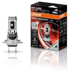 OSRAM Legális Osram Night Breaker LED Speed Motocycle H7 motorkerékpár LED tompított és távolsági fényszóró - Közlekedési Hatóság engedéllyel, 6000K hidegfehér fény, 1550 lumen fényáram, PX26d foglalat, 642