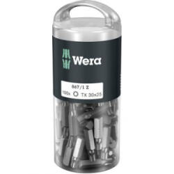 Wera 867/1 Z TORX® DIY 100 SiS (867/1 Z (100xTX30/25) DIY Box TORX-Bits) Torx bit T 30 Szerszámacél Ötvözött, Kemény edzett D 6.3 100 db