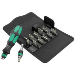 Wera Kraftform Kompakt 71 Security (05057114001) Bit készlet 32 részes TORX BO, Belső négylap (Robertson), Belső hatlap, TORQ, Tri-Wing,