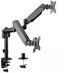 VALUE 2 részes Monitor asztali tartó 43, 2 cm (17) - 81, 3 cm (32) Fekete Dönthető, Állítható magasságú, Forgatható (17991182)