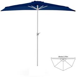 Garthen Umbrelă de grădină semicirculară-albastru închis-2, 7m (GM35094)