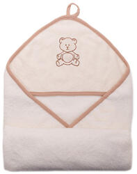 Stella fürdőlepedő hímzett 80x80 drapp maci - babycenter-online