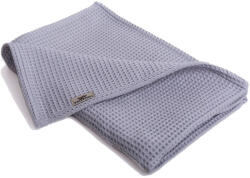 Vaganza takaró pamut Waffle 100x140cm szürke - babycenter-online