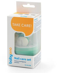 BabyOno manikűr készlet tokban zöld 398/01 - babycenter-online