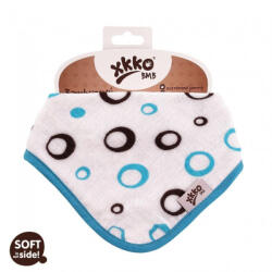 Xkko nyálkendő patentos bambusz kék buborékok BMBBND008 - babycenter-online
