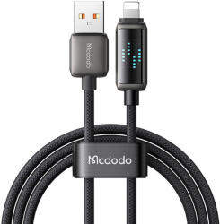 Mcdodo CA-5250 USB-A Lightning kábel LED kijelzővel, 1, 2m