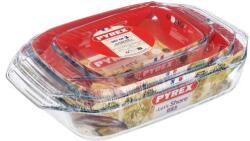 Pyrex Sütőtál készlet, 3 db, 1, 4 l + 3 l + 4 l