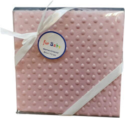 Gamberritos takaró plüss buborékos anyagú 80x110cm púderszínű 9999