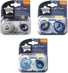 Tommee Tippee játszócumi CTN Night 2 db 6-18hó - babycenter-online