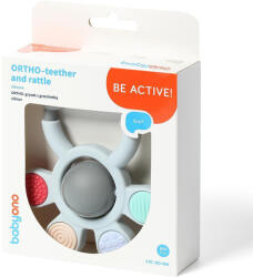  BabyOno rágóka Ortho szilikon csörgővel 488 - babycenter-online