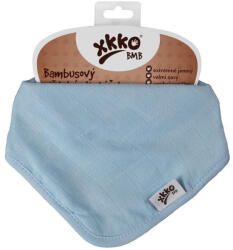 Xkko nyálkendő patentos bambusz Baby Blue BMBBND045 - babycenter-online