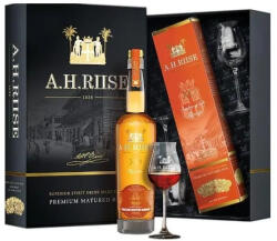 A.H. Riise XO Reserve Ambre Dor + 2 db Pohár (0, 7L 40%)
