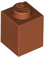 LEGO® 3005c68 - LEGO sötét narancssárga kocka 1 x 1 méretű (3005c68)